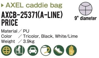 AXEL AXCB-25371 A-LINE Caddie Bag