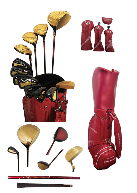 MUTSUMI HONMA Ladies Packaged Golf Set Premium Red