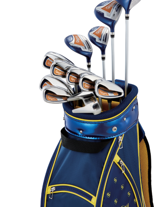 QUINCY E7 LADIES Packaged Golf Set NAVY/YELLOW